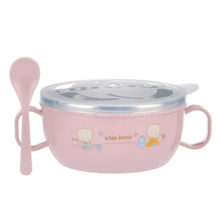 Baby%20Feeding%20Bowl%20with%20Lids%20Stainless%20Steel%20Insulated%20Bowl%20Spoon%20Set%20Children%20Tableware%20Cartoon%20Printed%20Easy%20To%20Clean%20Children%20Food%20Bowl%20-%20Image%209