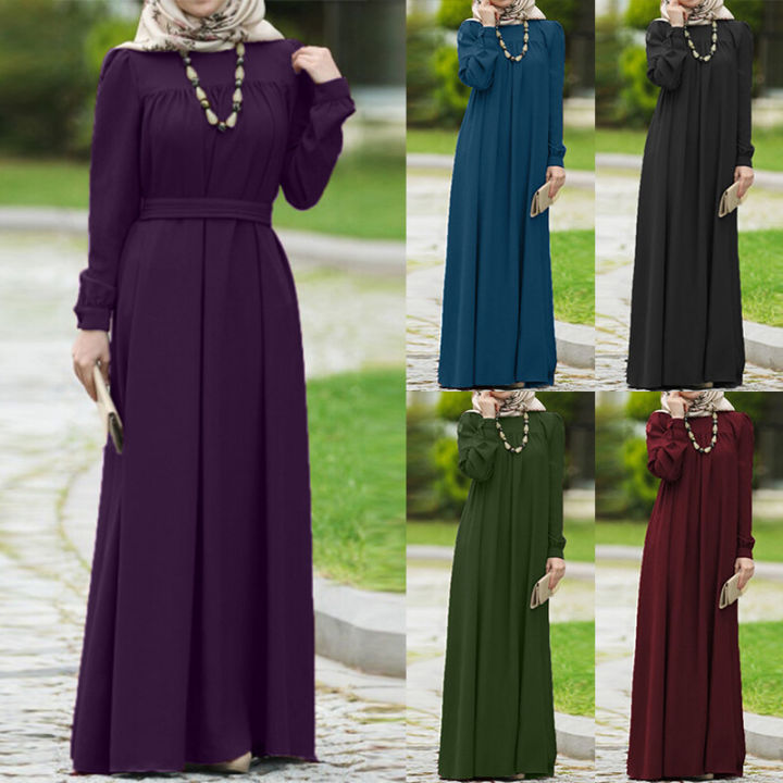 ZANZEA%20Muslimah%20Wanita%20Muslim%20Dubai%20Islam%20Abaya%20Pakaian%20Maxi%20Panjang%20Kaftan%20Pakaian%20Parti%20Koktel%20-%20Image%205