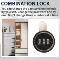 3 Digit Combination Cam Lock 30mm Keyless Password Lock Mailbox Cabinet Mechanical Locks for Mailbox Cabinet Door A. 