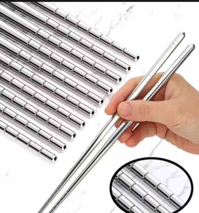 1/%202/3/%205%20Pairs(%201Pair%20=%202Pcs)%20Stainless%20Steel%20Chopsticks%20Set%20Chinese%20Metal%20Non-slip%20Steel%20Chopstick%20Kit%20Reusable%20Food%20Sushi%20Sticks%20Kitchen%20Tools%20-%20Image%203
