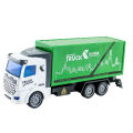 GC Kids Pull Back Car Model Simulation Container Sanitation Vehicle Garbage Truck Toys Engineering Vehicles For Kids Gifts.