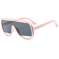 Large-frame one-piece cut-out design sunglasses European and American fashion personality sunglasses Cross-border sunglasses 3908. 
