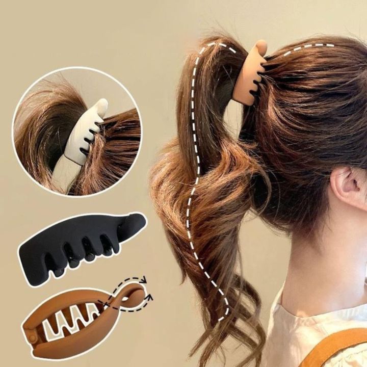 Headwear%20Korean%20Banana%20Hairgrip%20Simple%20Design%20Fashion%20Twist%20Claw%20Clips%20Hair%20Clips%20For%20Women%20Girls%20-%20Image%205