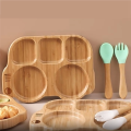 Car Shape Baby Feeding Set Baby Dinnerware Plates Dinnerware Plate Newborn Bamboo Dishes Items Tableware for Stuff Accessory Kids Food Storage. 