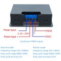PWM Pulse Frequency Duty Cycle Adjustable Square Wave Signal Generator Module 1HZ-150KHZ Signal Generator LCD Display.