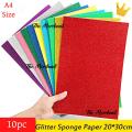 Glitter Foam Sheet Paper - Self Adhesive - A4 Size - 10pc.