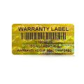 3x1.5cm Tamper Proof Stickers with bar Code Gold holographic Warranty Seal Hologram Security Labels with Unique Serial Number.