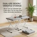 New Portable Folding Stool Folding Stool Compact Chair Steel Frame Legs, Outdoor Travel, Beach, Fishing, BBQ, Etc. 