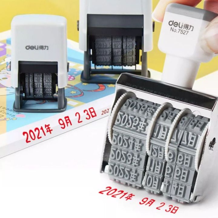 Multifunctional Self-Inking Date Wheel Hand Account Automatic Ink ...