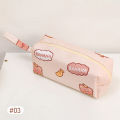 New ummerflower Cute Bear Large Capacity Handle Bag imple Multi-Function Double Pencil Cae Pen Organizer Pouch with Zip for Kid Boy Girl chool Office upplie - pencil bag.