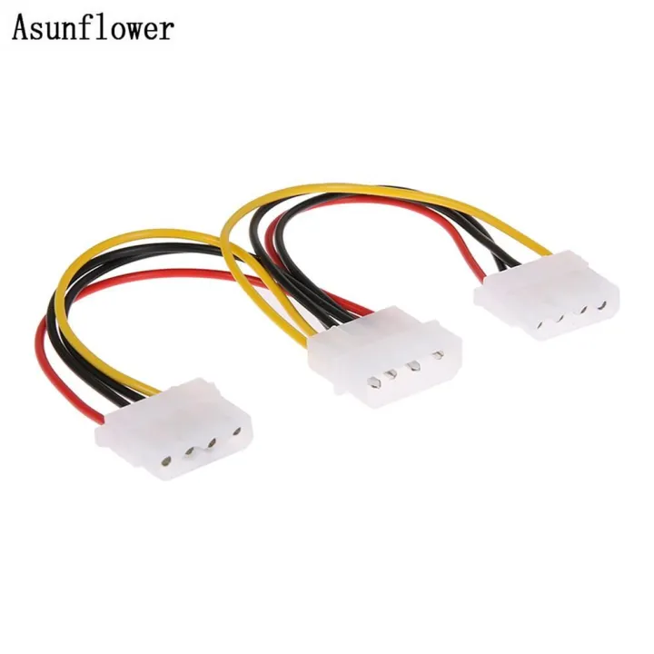Molex%20Power%20Supply%20Y%20Splitter%201%20Male%20to%202%20Female%20Extension%20Cable%20-%20Image%202