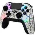 Cross-border spot PS4 gamepad macro programming wireless controller compatible with PC system RGB split. 
