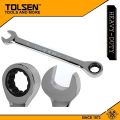 TOLSEN 13mm Ratchet Gear Spanner Fixed Head Combination Wrench Cr-V Model: 15209. 
