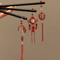 Retro Chinese Knot Tassels Hair Stick for Women Hairpin Antique Hair Clips Classical Headdress Girls New Year Hair Accessories. 