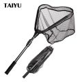 TAIYU 1m 83cm 49cm Telescopic Landing Net Folding Fishing Nets Fly Carp Sea Mesh Hand Dip Casting Landing Net for Fly Fishing.
