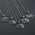 Witcher Wolf Head Witcher Pendant Necklace Accessory Necklace with Wild Hunt 3 Figure TV Necklace.