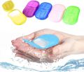 Travel Soap Soft Flower Design Mini Paper Soap 1-Box. 