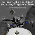 F196 Foldable Drone With Dual HD Electric Cameras, 360° Obstacle Avoidance, One-Key Takeoff And Return, Gesture Photography, VR Compatibility, With Bag. Remote Control. 