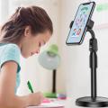 360 Rotate Phone Holder Stand For Live Streaming - Mobile Stand -black. 