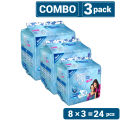 Joya Sanitary Napkin - Wings Regular Flow - 8 Pads Pack - Panty/Wings System - Combo of 3 Packs - 24 Pads. 