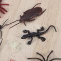 Plastic Realistic Bugs, Spider Bat Cockroach Insect Toys for Halloween Party (3+ age). 