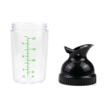 Easy Grips Salad Dressing Shaker Dispenser Leakproof Container Bottle Universal Sauces Mixer with Scales Kitchen GadgetA 5.5x17cm.