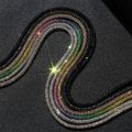 1PC Fashion Luxury Rhinestone ShoeLaces Diamond Shoe Lace Bright Strings Sneaker Laces Drawstring Cross Braiding Strap Accessory. 