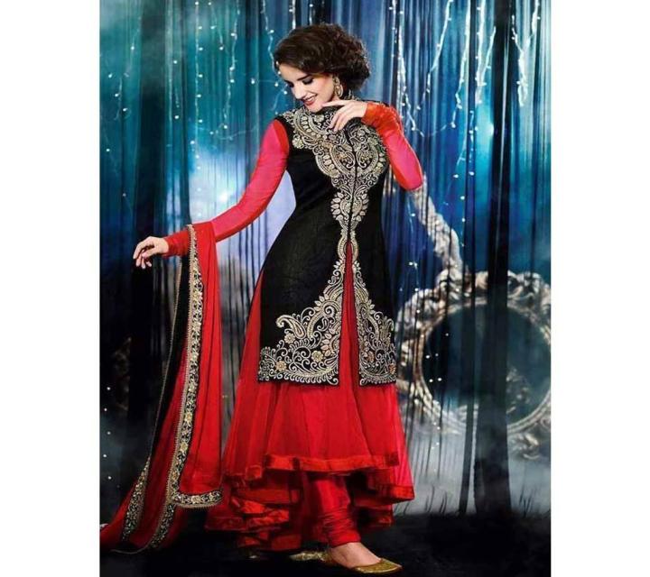 Unstiched Georgette Gorgeous Long Dress