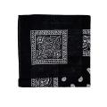 Set of 3 bandanas Paisley Man and Woman 57 x 57 cm Black + Red + navy blue.