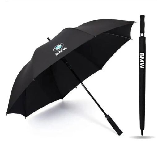 BMW Single Layer Foldable Umbrella 28" Black