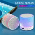 Universal Bluetooth Mini Speaker Wireless Speaker Colorful LED TF Card USB Subwoofer Portable MP3 Music Sound Column for Phones.