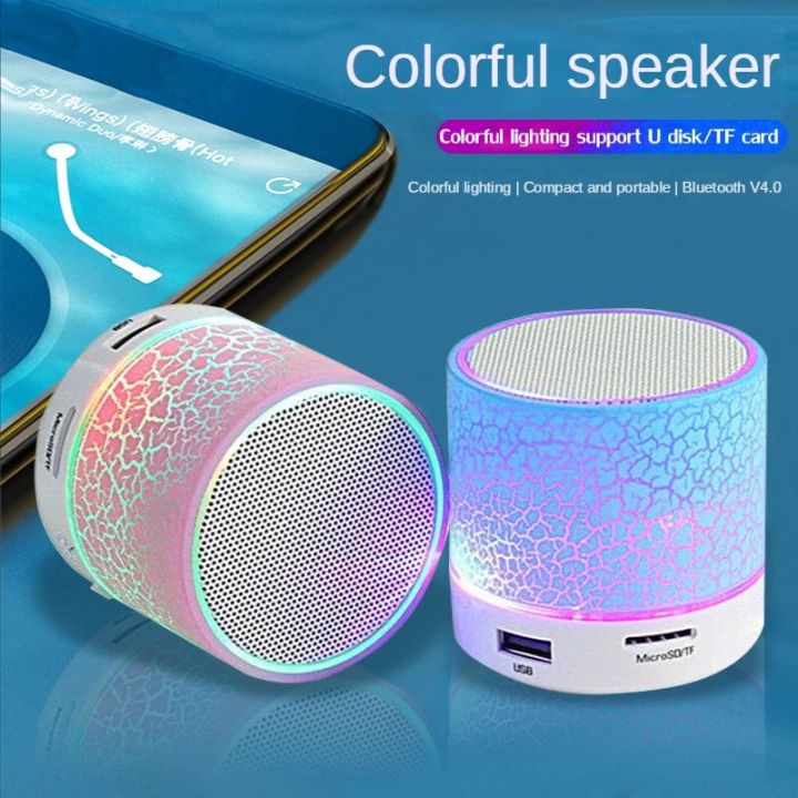 Universal Bluetooth Mini Speaker Wireless Speaker Colorful LED TF