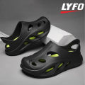 LYFO  Anti Slip Melody  Sandals Black Comfortable, washable, durable Clogs. 