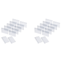 400Pcs Clear Plastic Label Holders for Wire Shelf Retail Price Label Holders Merchandise Sign Display Holder (6 x 4 cm). 