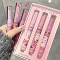 Glitter Clear Solid Lip Gloss Pink Mirror Lipstick Pen Watery Jelly Moisturizing Lip Tint Love Heart Shape 3pcs/set.