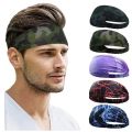 Headband Sweat Band Sport Head Hair Bandage Workout Gym Tennis Fitness Jog Basketball Running Sweatband Women Men Headwrap. 