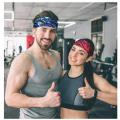 Women's Yoga Gym Bandage Exercise Bike Running Sports Headband Bicycle Cycling Self-Paced Jogging Tennis Bandana Bandana Sweat Headband Bandage Men. 