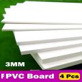 PVC board 3mm for Handmade Model or chasis making material DIY 12 Inch X 10 Inch - 4 pcs.