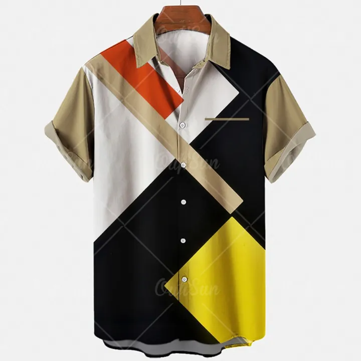 2022%20Hawaiian%20Shirt%20Men%205xl%20Men's%20Striped%20Shirt%203d%20Print%20Fashion%20Casual%20Retro%20Style%20Short-sleeved%20Unisex%20Shirt%20Camisa%20Manga%20Curt%20-%20Image%204