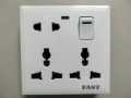 8 Pin Multi Gang Socket Double 3 Pin- 1Piece 2 Pin Multi Function Universal Wall Socket. 