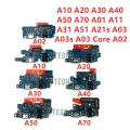For Samsung A10 A20 A30 A40 A50 A70 A02 A11 A31 A51 A21s A03 A03s USB Charger Port Jack Dock Connector Charging Board Flex Cable. 