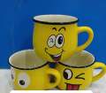 Emoji Ceramic Mug Coffee Tea Water Milk Yellow Color Cup Gift-1Pc - Add A Touch Of Fun To Your Beverage Enjoyment With This Emoji Ceramic Mug. 