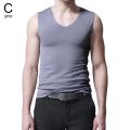 【Alien Alien】 Men's Ice Silk Vest Sleeveless T Shirts Tank Top Undershirts Thin Seamless Wear Outer Casual Sport Undershirts Breathable T E8V1. 