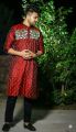 Special Semi Long Printed cotton mixed Panjabi for men.