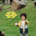 Flying Disc Toy Soft Returning Disc Handmade Foam Authentic Spinner Flying Rings Fast Catch Toy Safe for Indoor and Outdoor. 