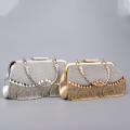 PVC Hand bag Sophisticated tiling tassel Wedding party bag  clutch bag for Evening events Banquets Bridal parties Fashion shows Special occasions. 