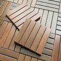 Outdoor Flooring Wooden Flooring Puzzle Interlocking Balcony Flooring Interlocking Deck Tiles for Outside Garden Balcony Walkway Indoor.