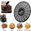 Dishwasher-Safe Air Fryer Grill Pan Heat Resistant Easy-Clean Non-Stick Air Fryer Crisper Plate Compatible Airfryer Accessory. 