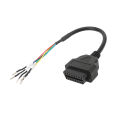 Diagnostic Extension Pigtail Cord, Stable Performance High Reliability OBD2 Female Connector Cable for Car. 