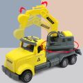 【3C VictoryEagle】Rotatable Toy Funny Crane Car Vehicle Model Tipper Engineering Car Model Gift. 